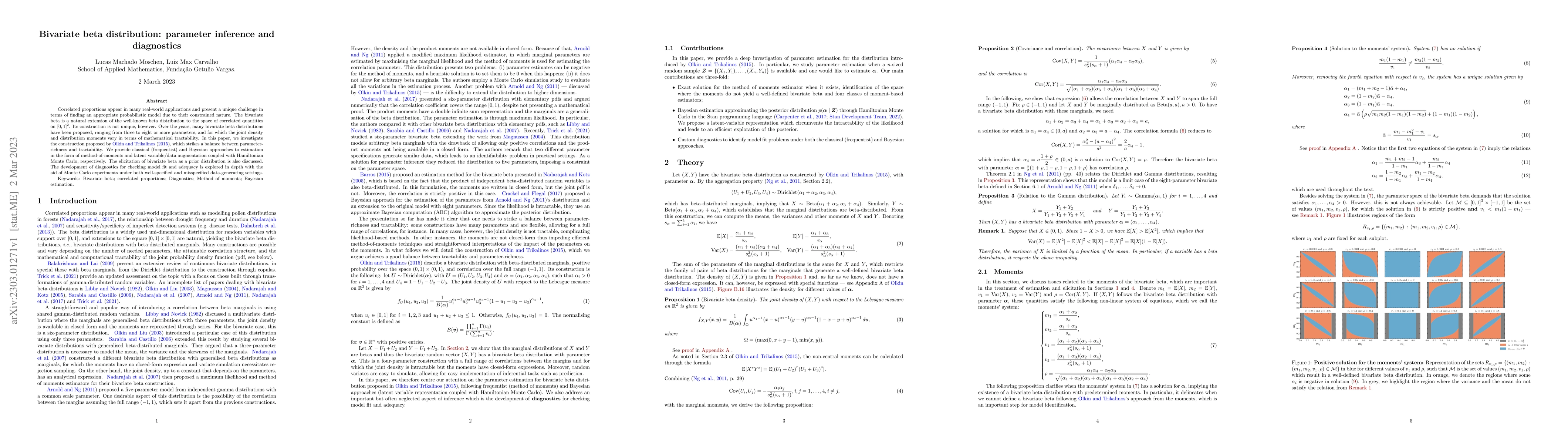 Thumbnail for Bivariate beta distribution: parameter inference and diagnostics