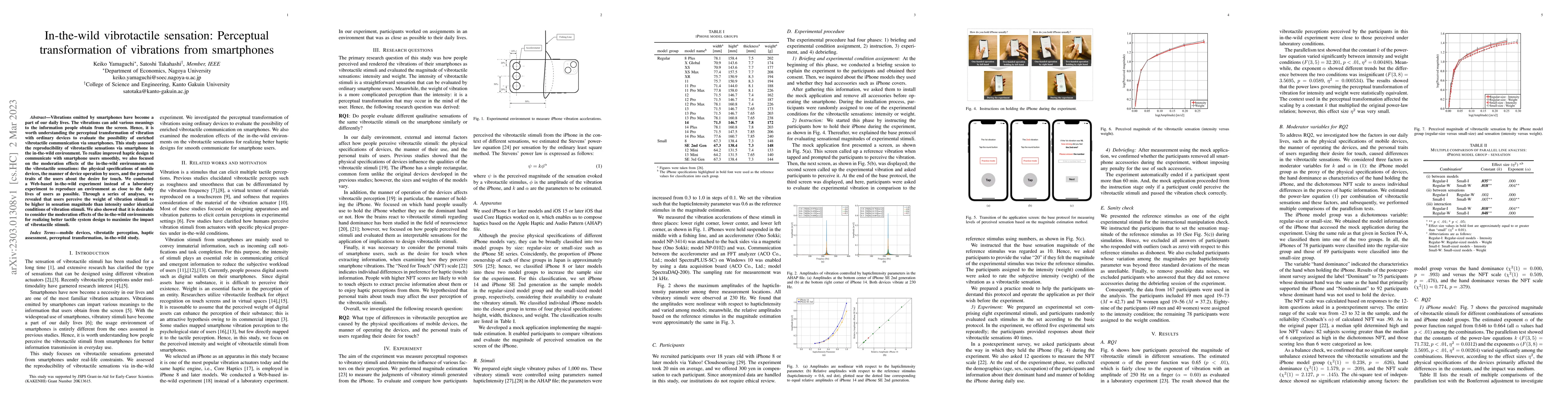 Thumbnail for In-the-wild vibrotactile sensation: Perceptual transformation of
  vibrations from smartphones