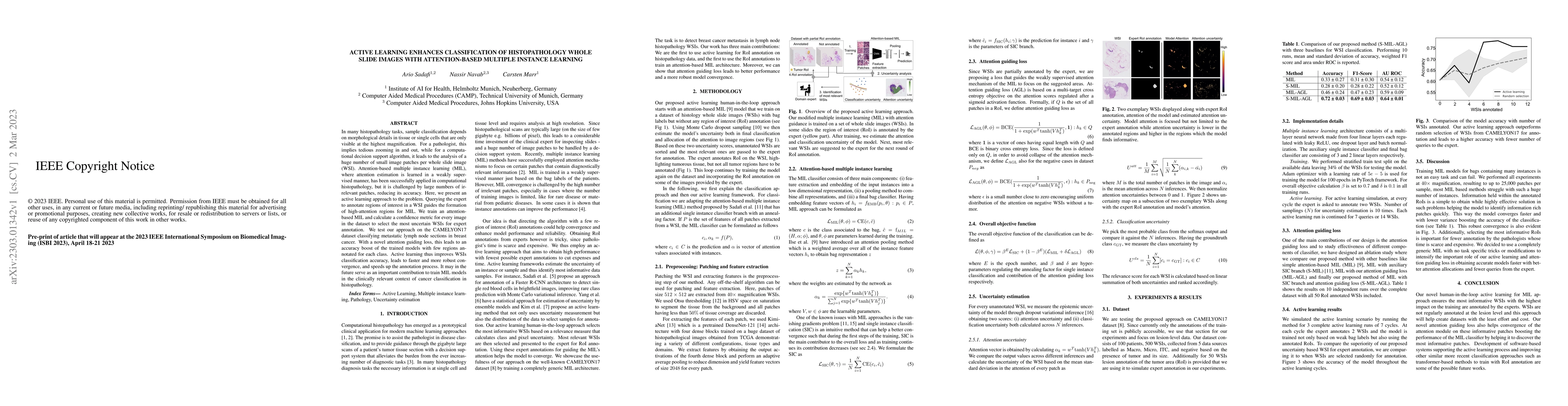 Thumbnail for Active Learning Enhances Classification of Histopathology Whole Slide
  Images with Attention-based Multiple Instance Learning