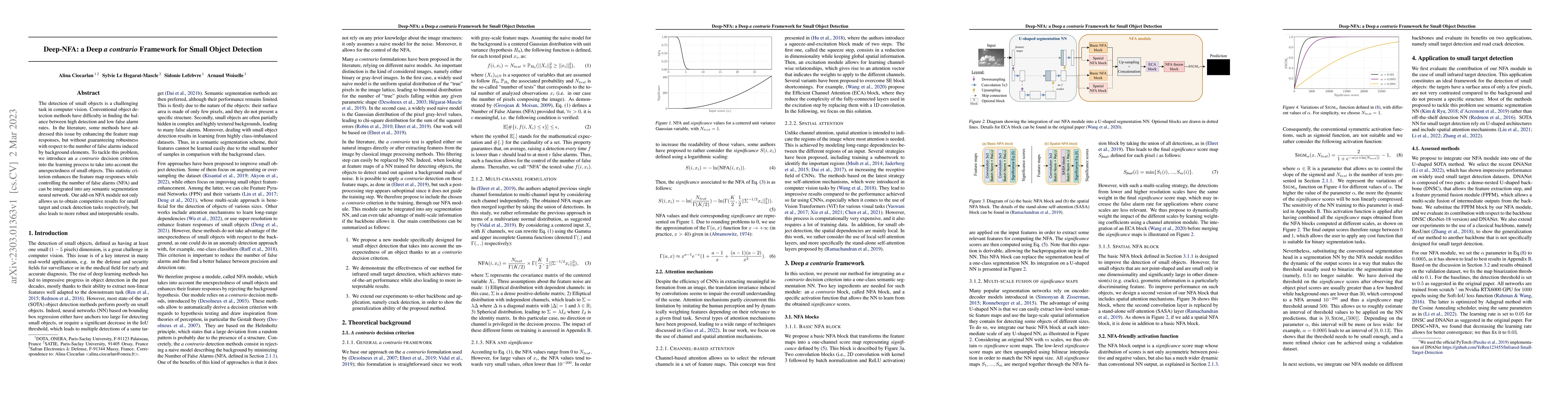 Thumbnail for Deep-NFA: a Deep $\textit{a contrario}$ Framework for Small Object
  Detection