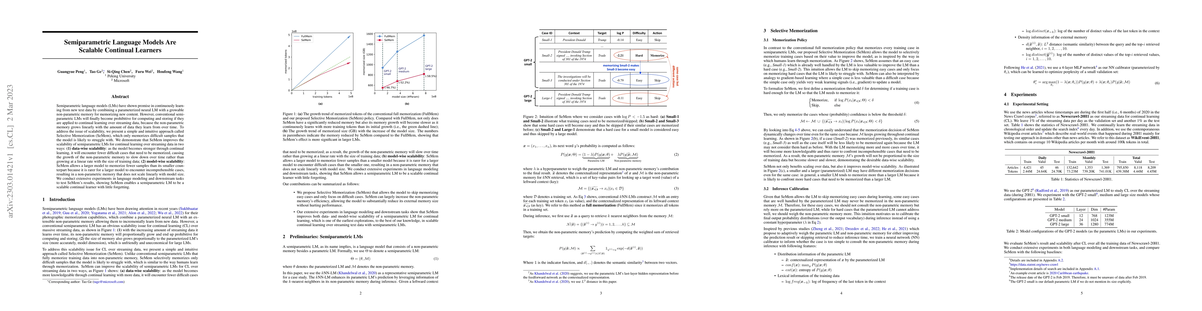 Thumbnail for Semiparametric Language Models Are Scalable Continual Learners