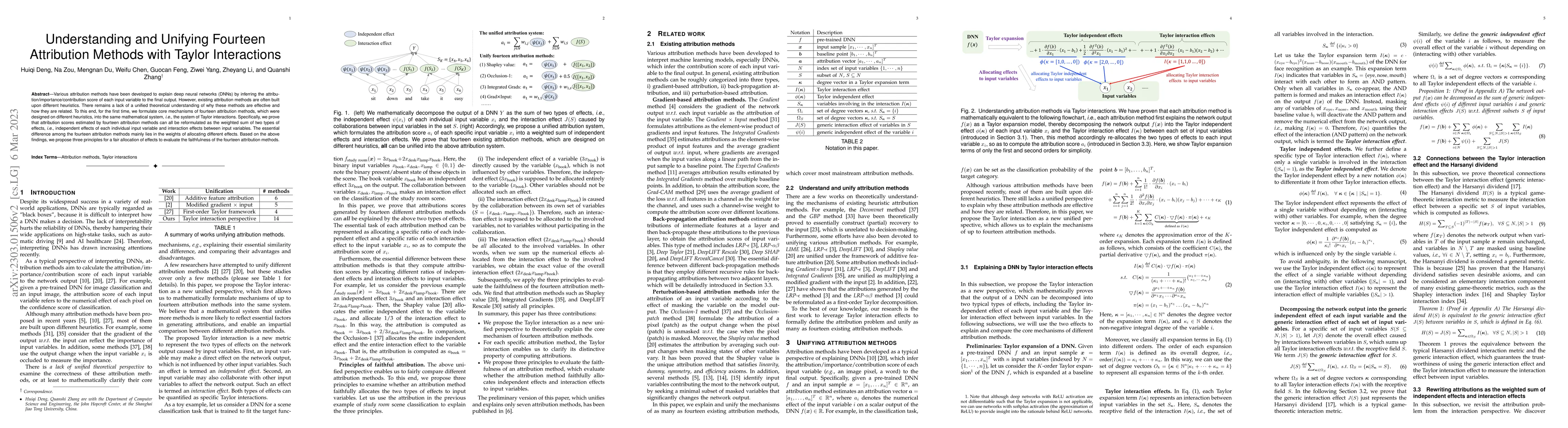 Thumbnail for Understanding and Unifying Fourteen Attribution Methods with Taylor
  Interactions