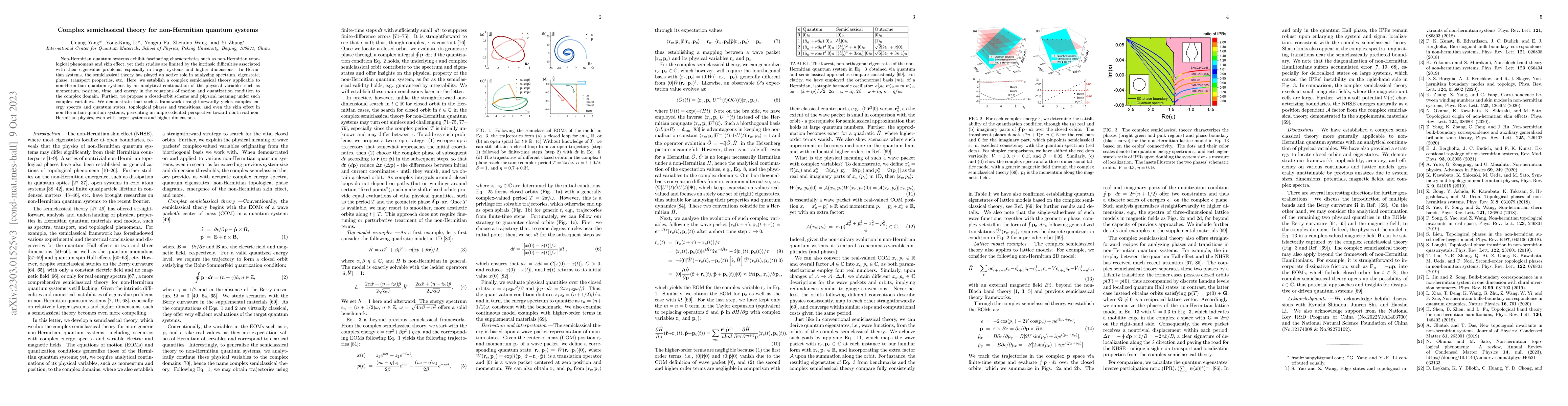 Thumbnail for Complex semiclassical theory for non-Hermitian quantum systems