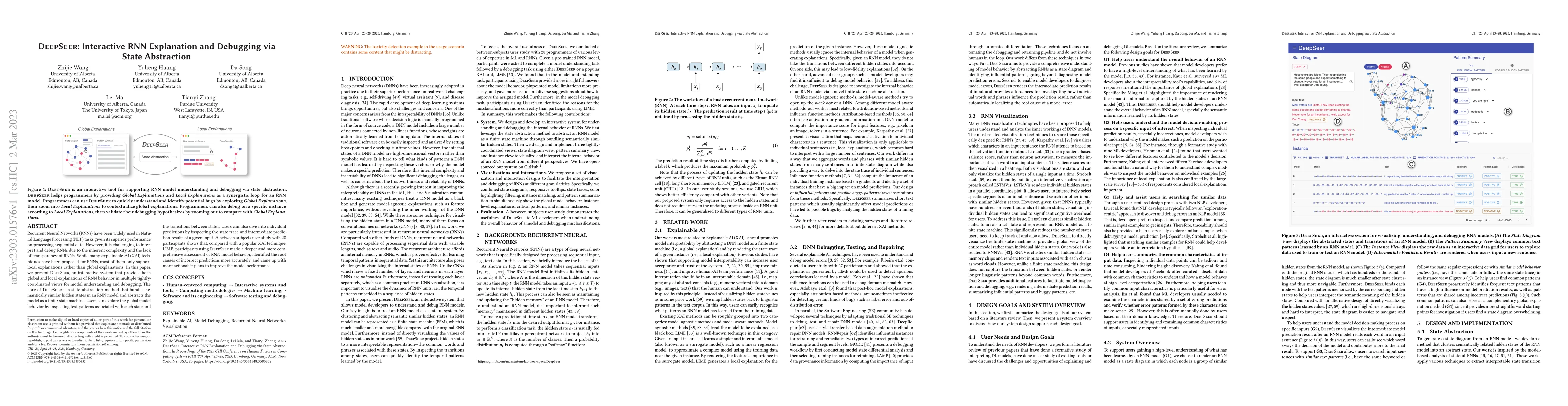Thumbnail for DeepSeer: Interactive RNN Explanation and Debugging via State
  Abstraction