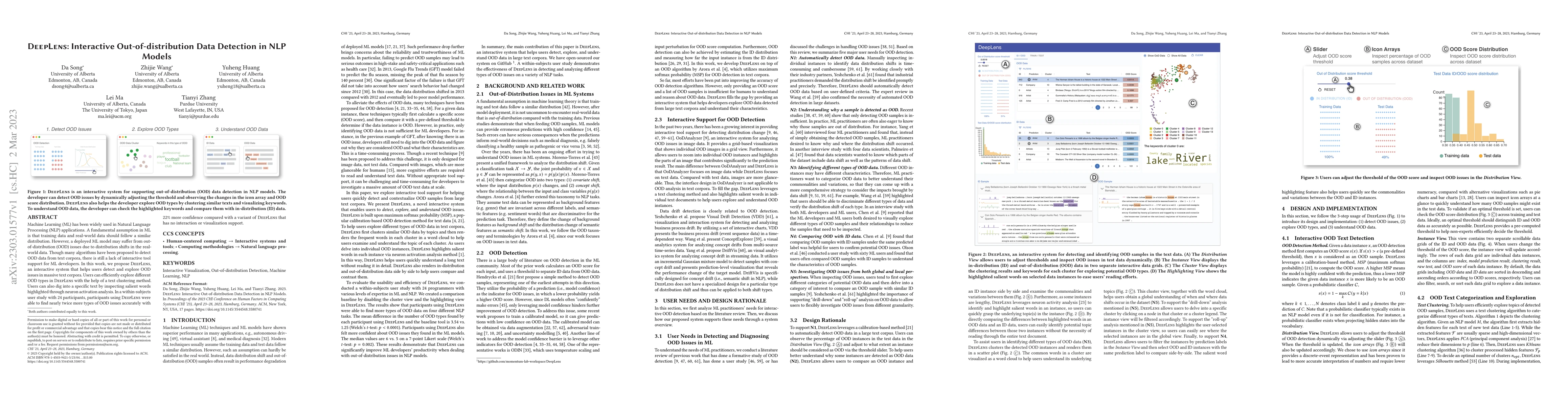 Thumbnail for DeepLens: Interactive Out-of-distribution Data Detection in NLP Models