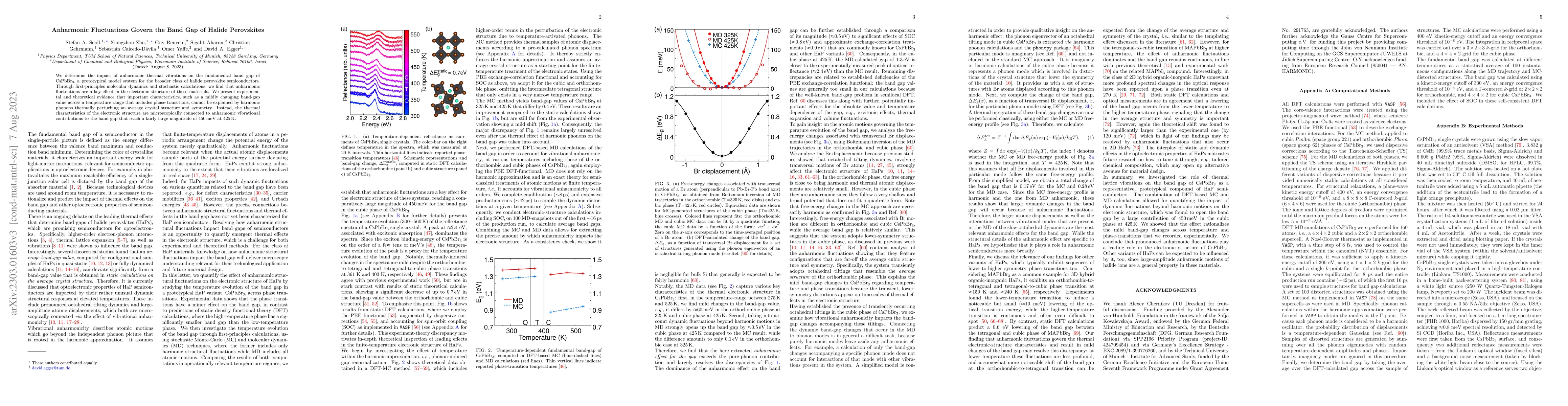 Thumbnail for Anharmonic Fluctuations Govern the Band Gap of Halide Perovskites