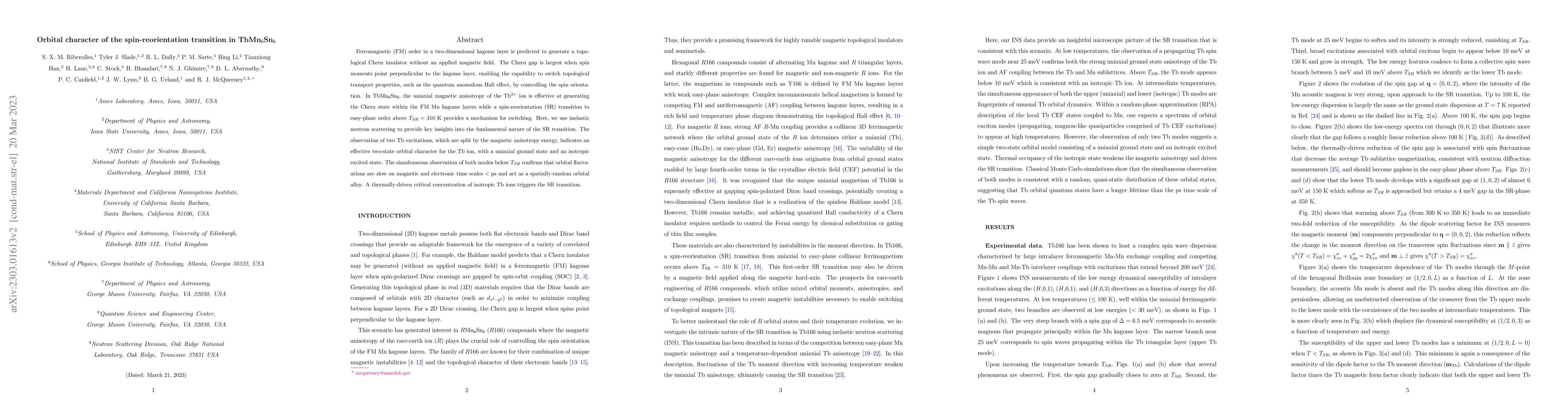 Thumbnail for Orbital character of the spin-reorientation transition in TbMn$_6$Sn$_6$