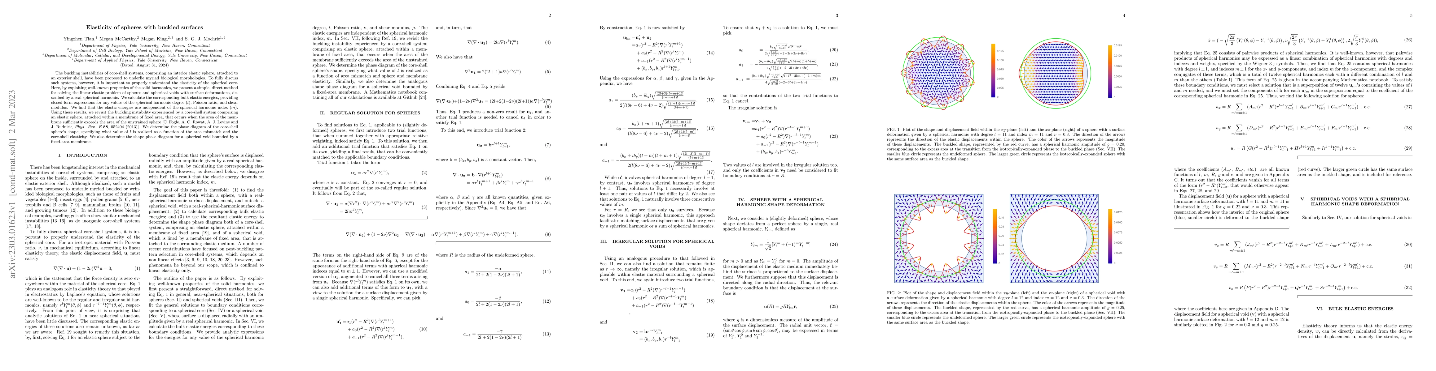 Thumbnail for Elasticity of spheres with buckled surfaces