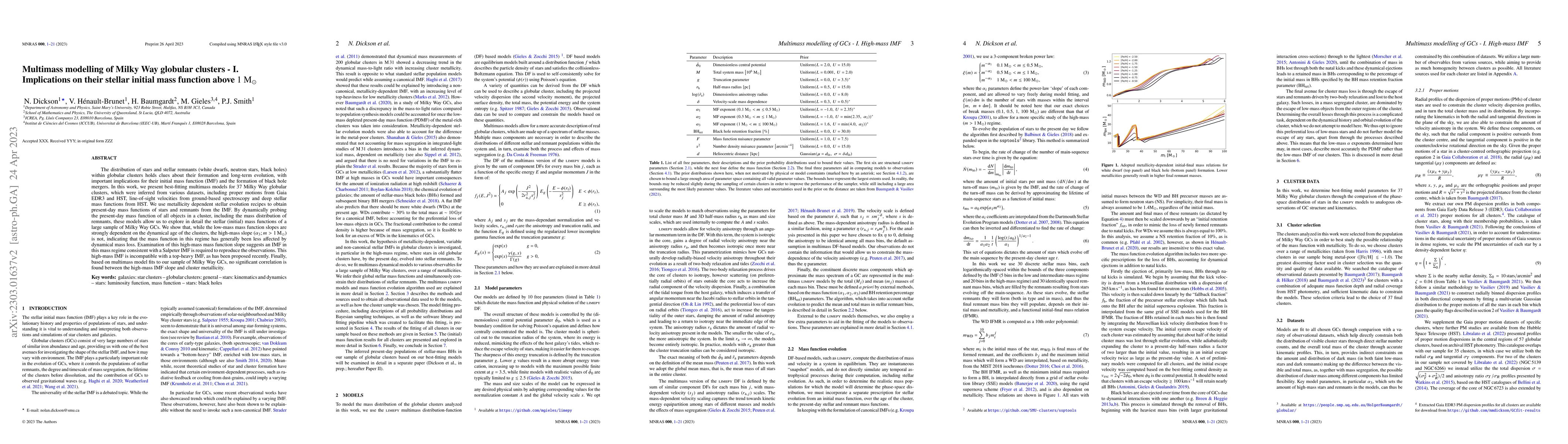 Thumbnail for Multimass modelling of Milky Way globular clusters -- I. Implications on
  their stellar initial mass function above 1 M$_{\odot}$