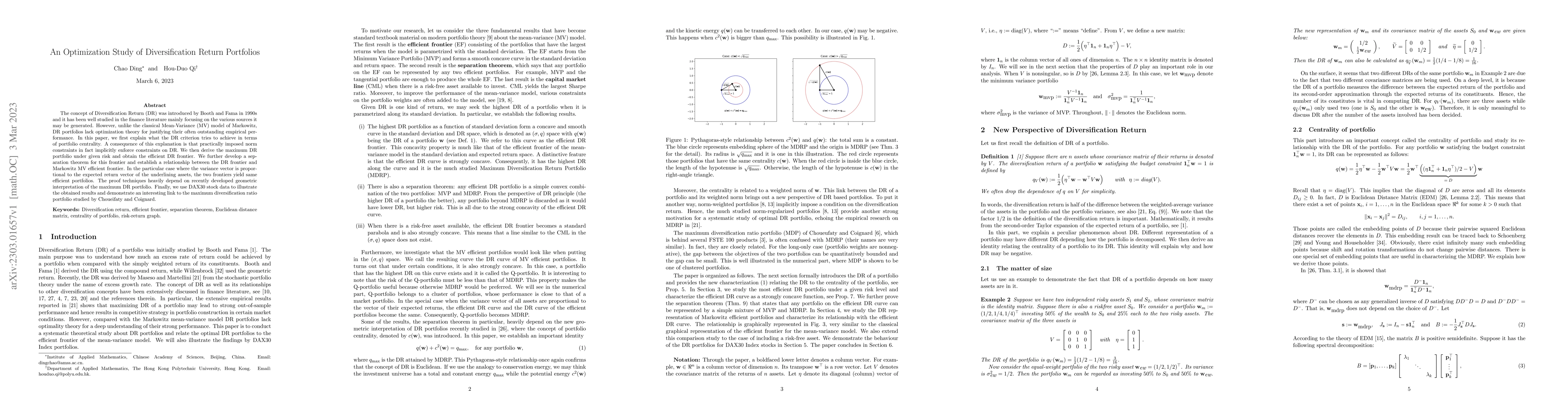 Thumbnail for An Optimization Study of Diversification Return Portfolios