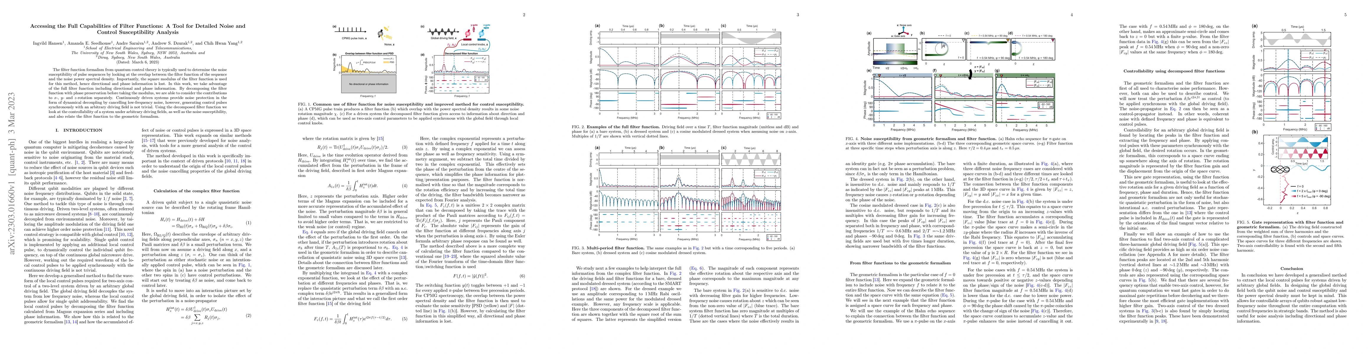 Thumbnail for Accessing the Full Capabilities of Filter Functions: A Tool for Detailed
  Noise and Control Susceptibility Analysis