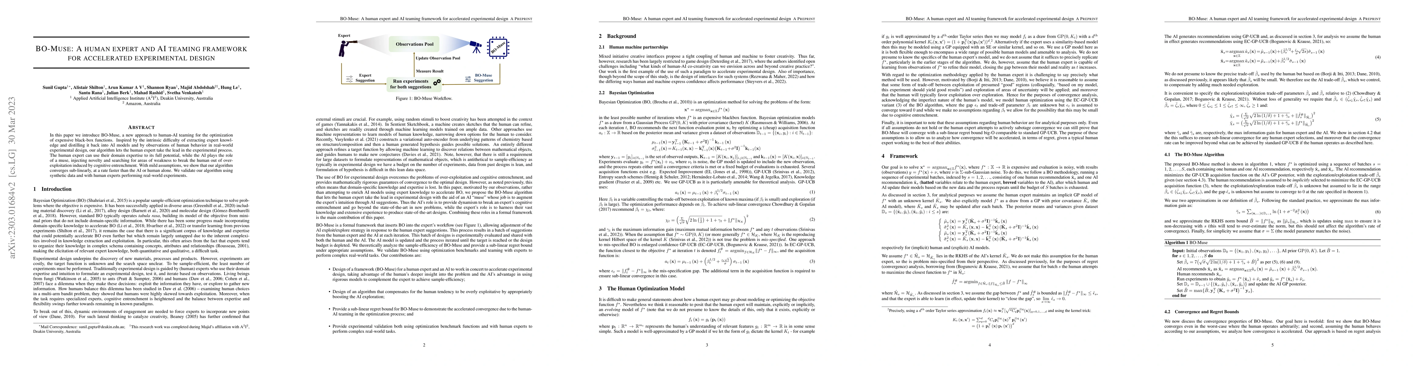 Thumbnail for BO-Muse: A human expert and AI teaming framework for accelerated
  experimental design