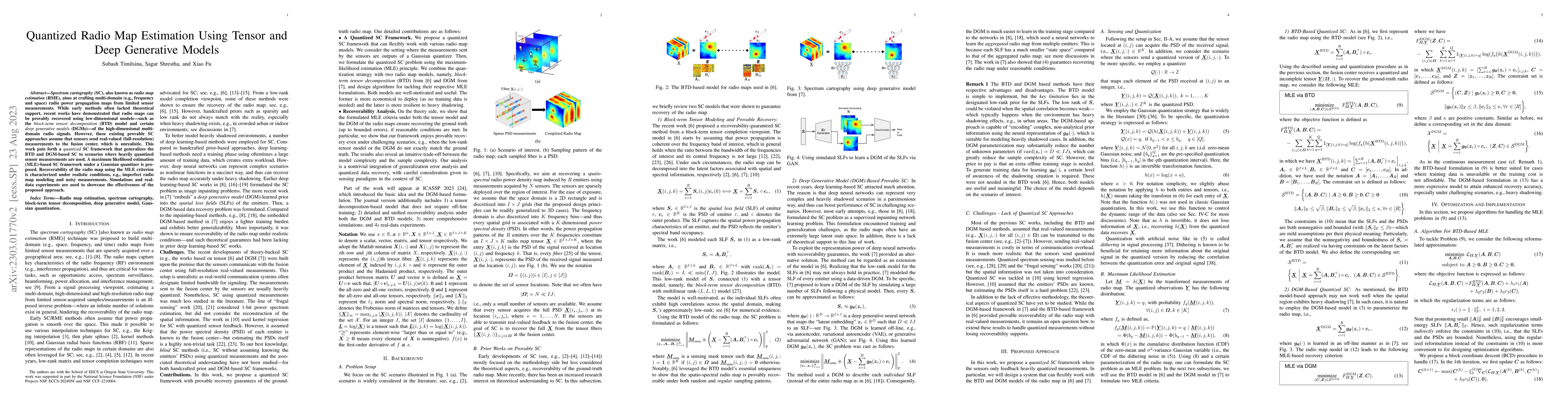Thumbnail for Quantized Radio Map Estimation Using Tensor and Deep Generative Models