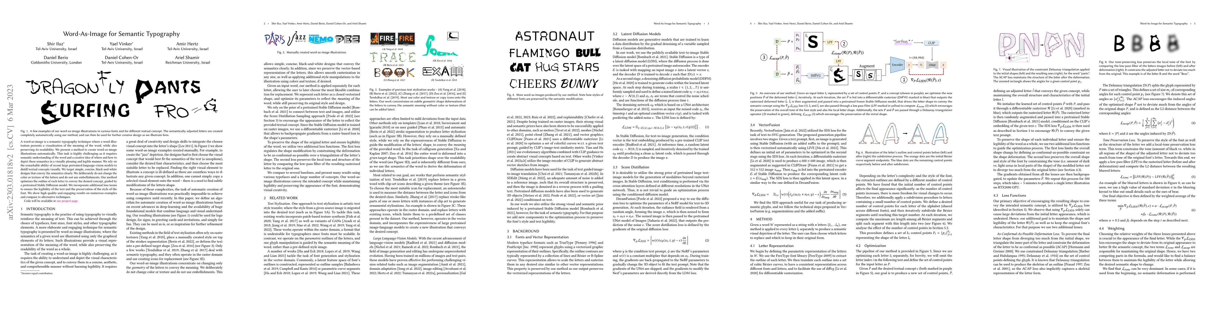 Thumbnail for Word-As-Image for Semantic Typography