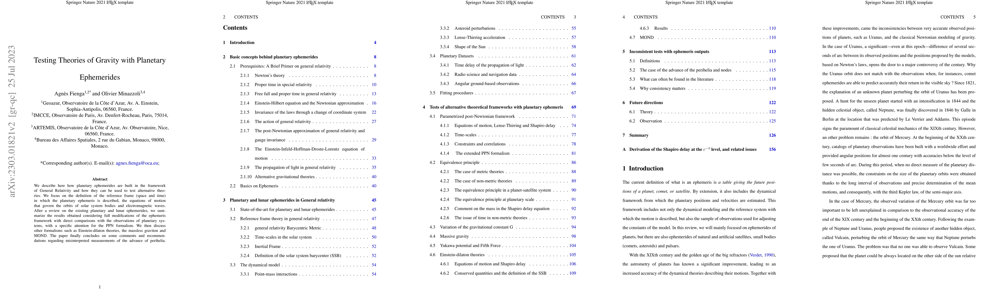 Thumbnail for Testing Theories of Gravity with Planetary Ephemerides