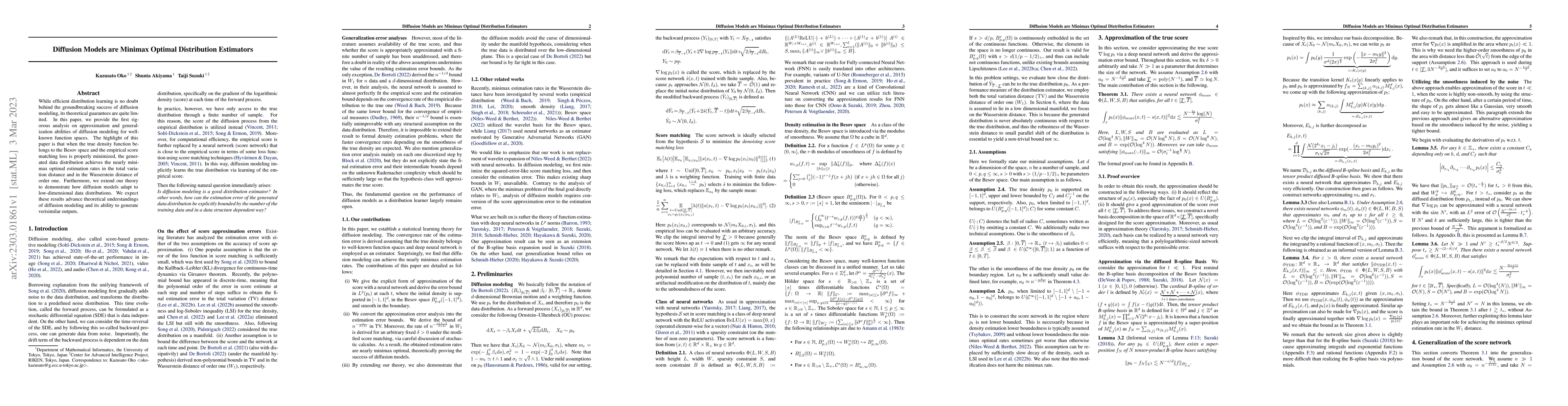 Thumbnail for Diffusion Models are Minimax Optimal Distribution Estimators