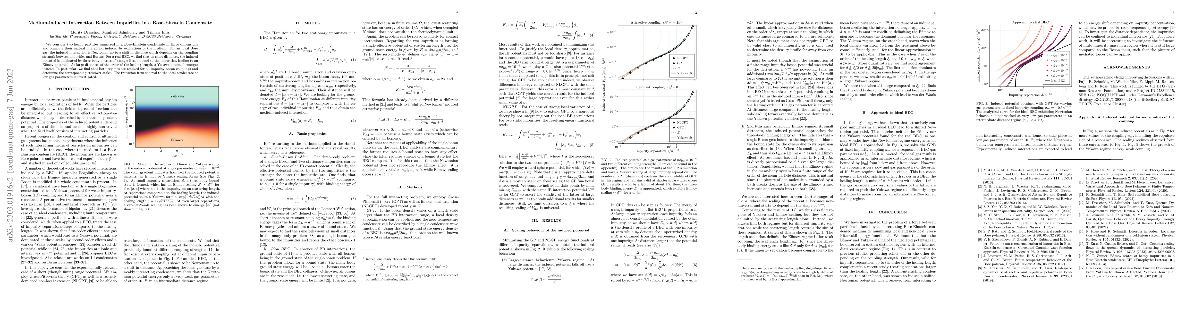 Thumbnail for Medium-induced Interaction Between Impurities in a Bose-Einstein
  Condensate