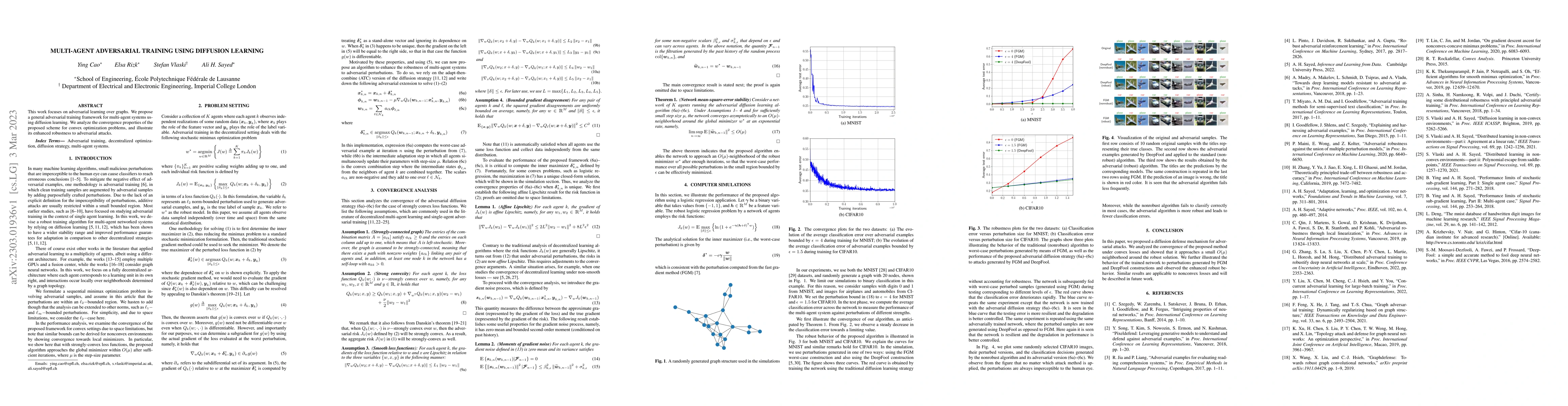 Thumbnail for Multi-Agent Adversarial Training Using Diffusion Learning