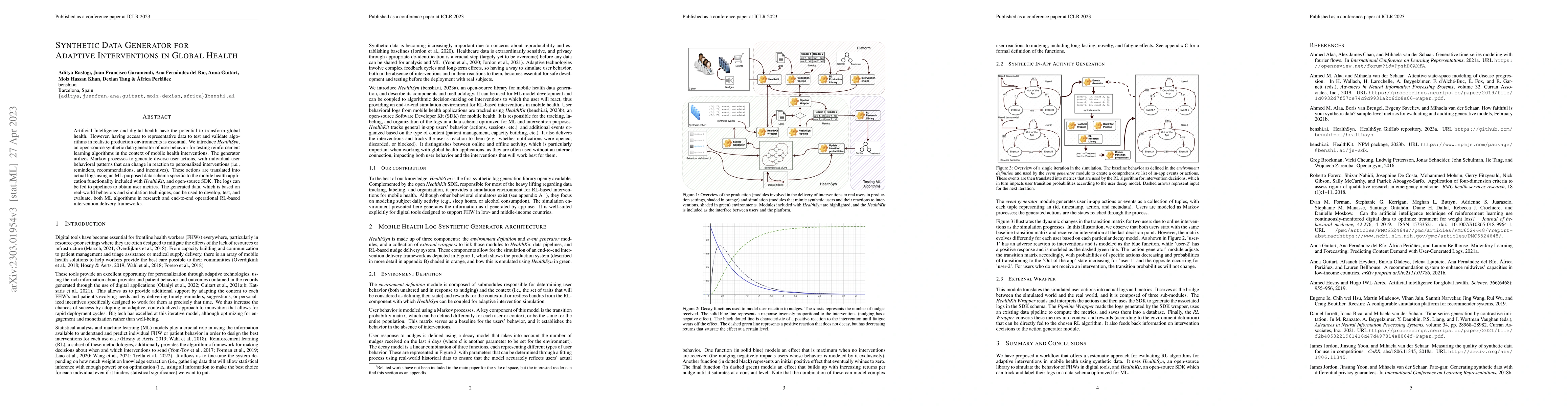 Thumbnail for Synthetic Data Generator for Adaptive Interventions in Global Health