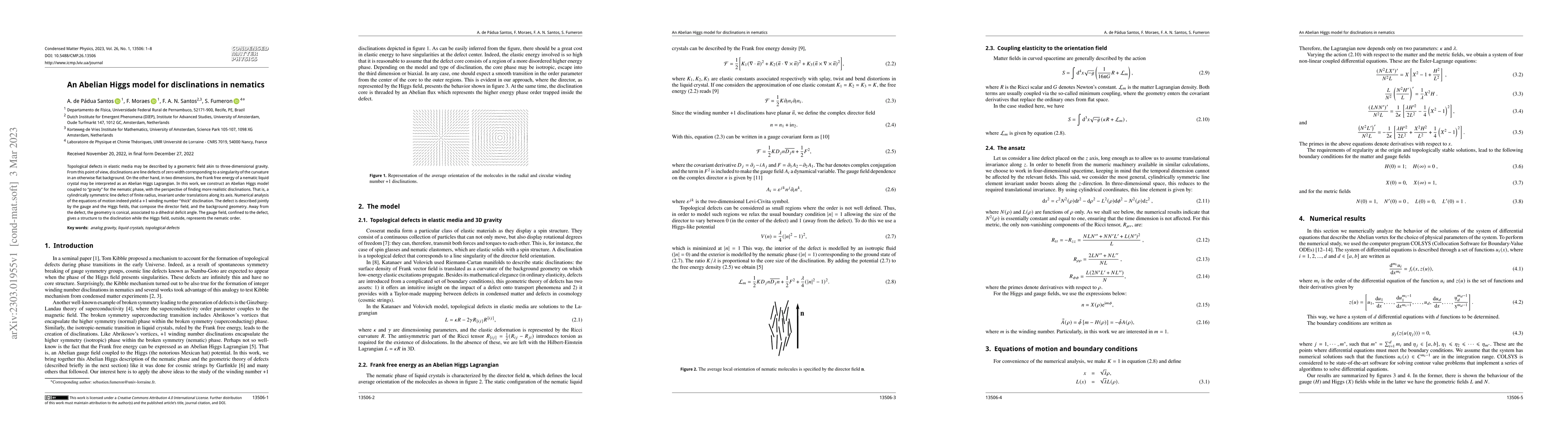 Thumbnail for An Abelian Higgs model for disclinations in nematics