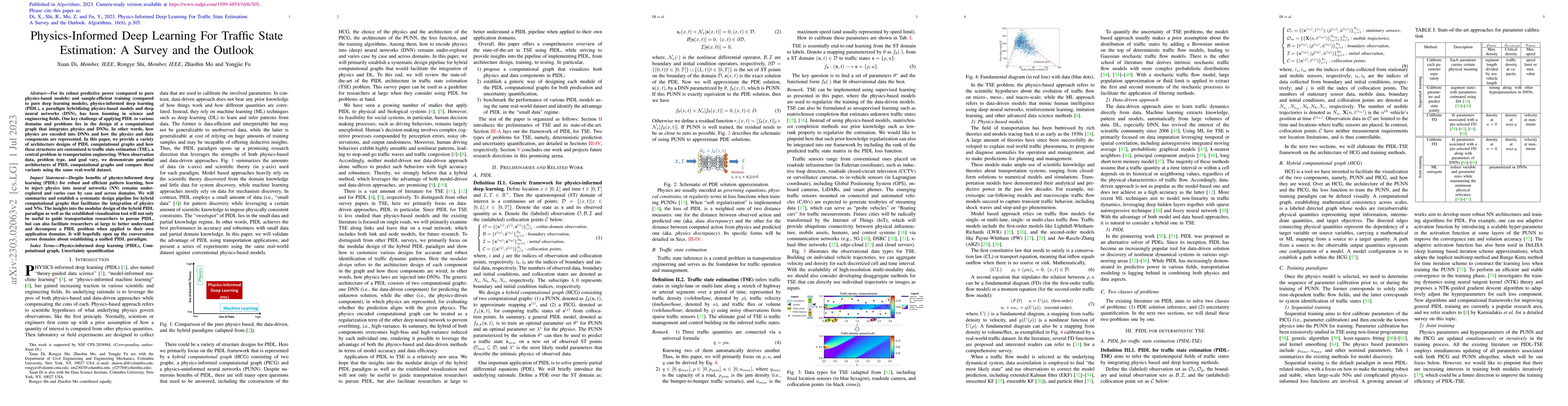 Thumbnail for Physics-Informed Deep Learning For Traffic State Estimation: A Survey
  and the Outlook