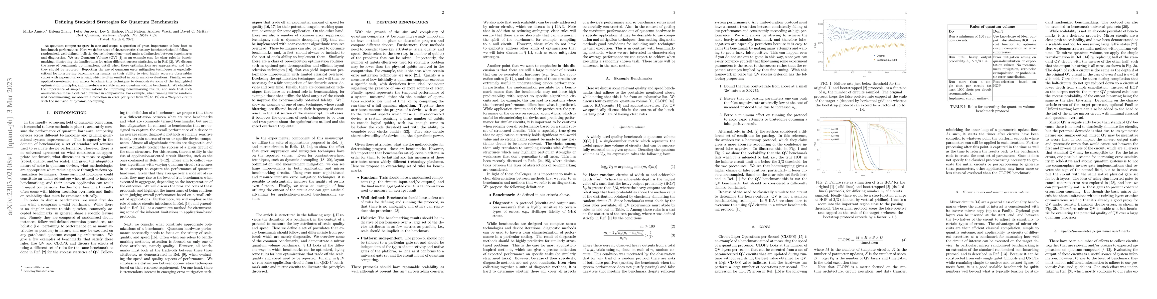 Thumbnail for Defining Standard Strategies for Quantum Benchmarks