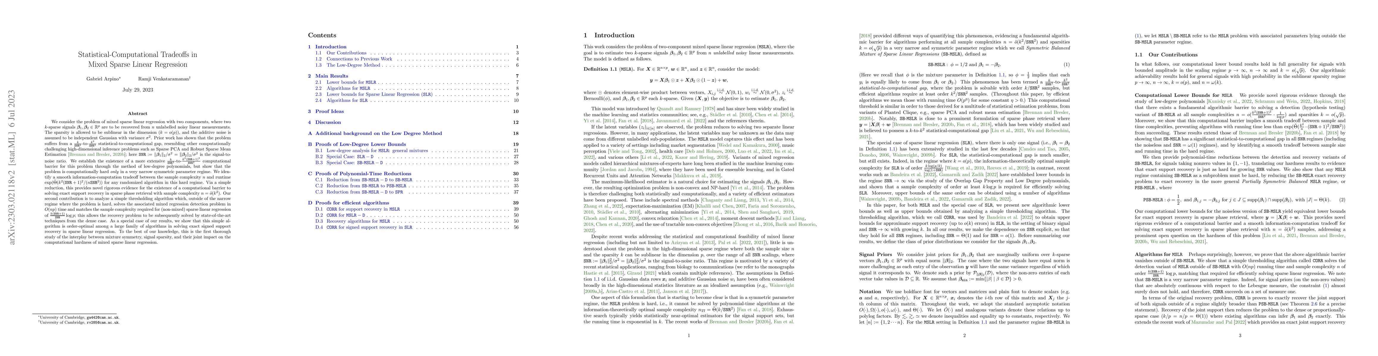 Thumbnail for Statistical-Computational Tradeoffs in Mixed Sparse Linear Regression
