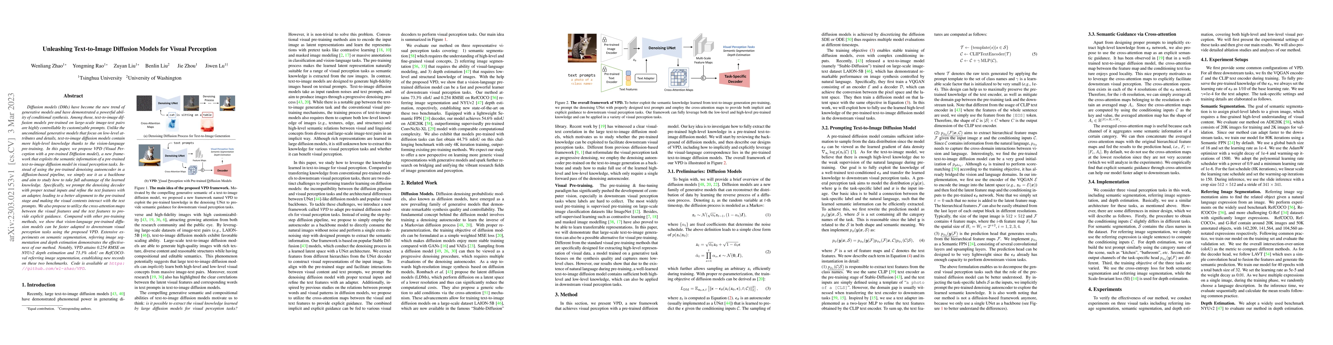 Thumbnail for Unleashing Text-to-Image Diffusion Models for Visual Perception