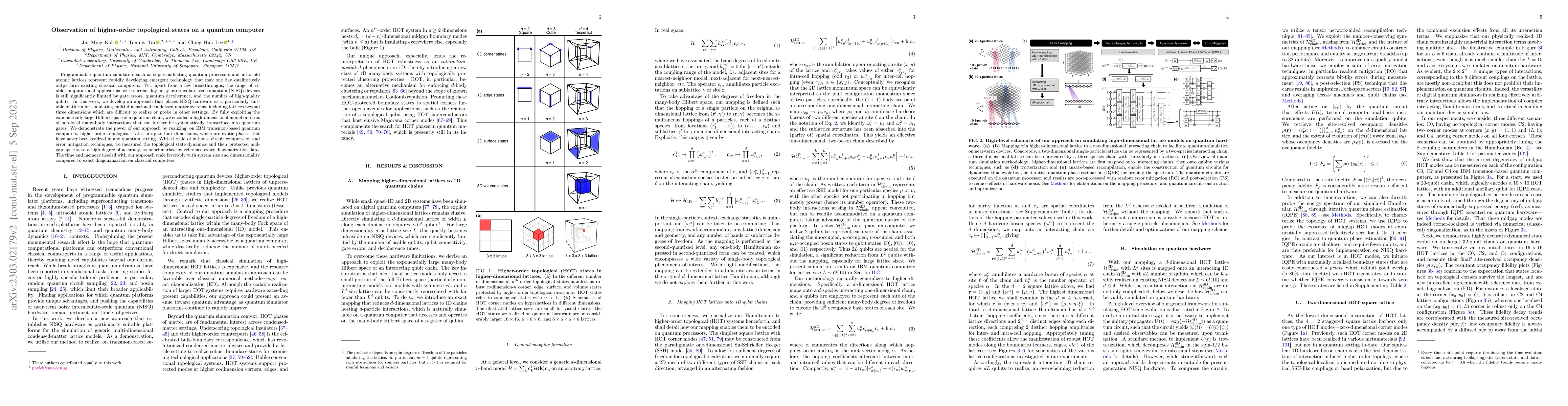 Thumbnail for Observation of higher-order topological states on a quantum computer