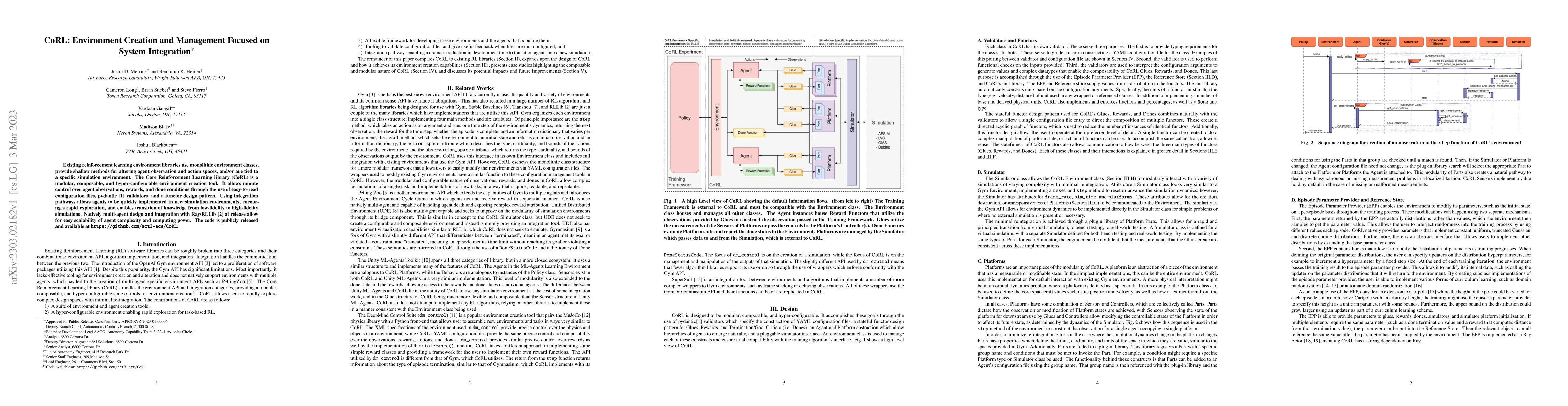 Thumbnail for CoRL: Environment Creation and Management Focused on System Integration