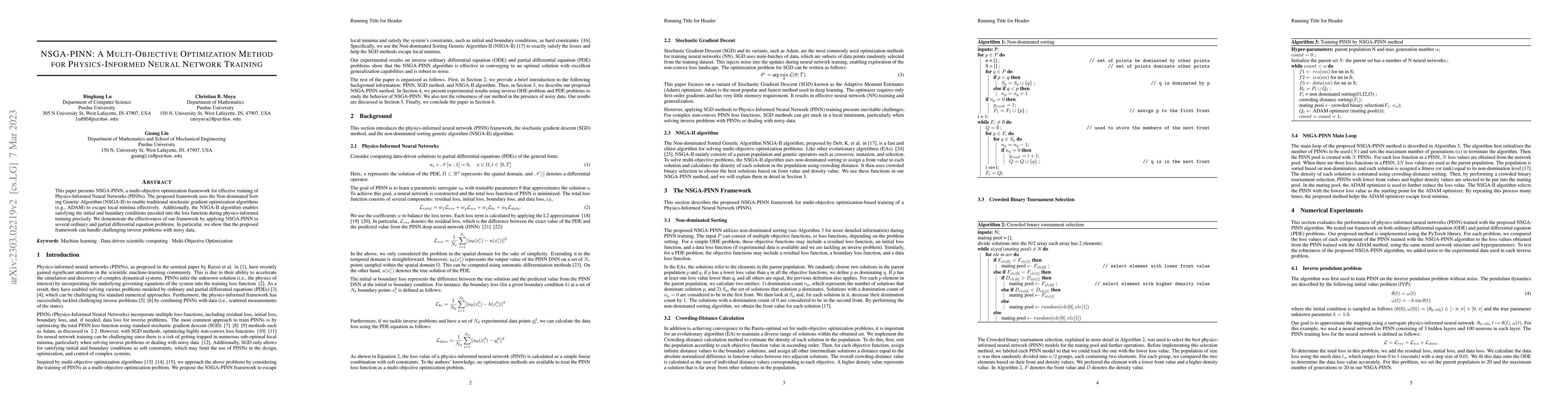 Thumbnail for NSGA-PINN: A Multi-Objective Optimization Method for Physics-Informed
  Neural Network Training