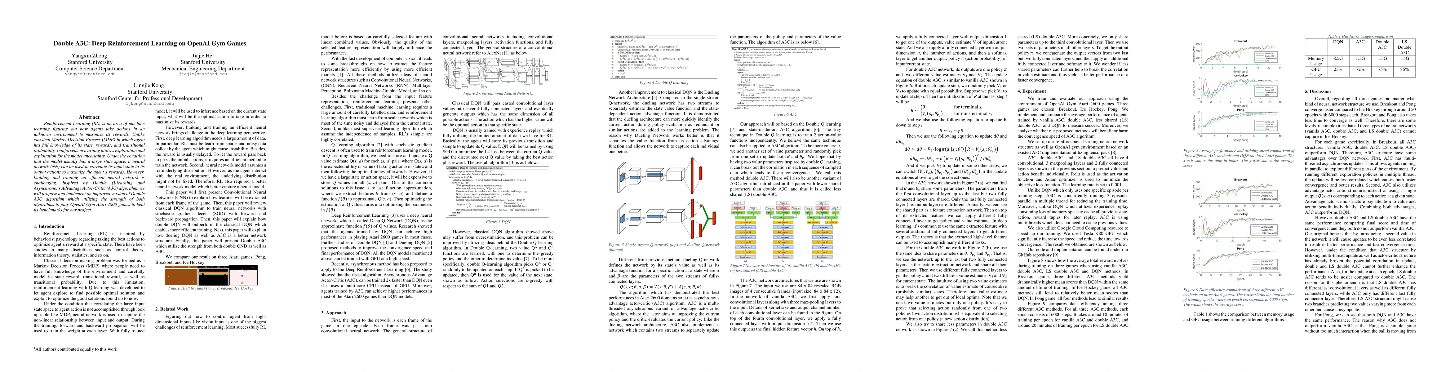Thumbnail for Double A3C: Deep Reinforcement Learning on OpenAI Gym Games