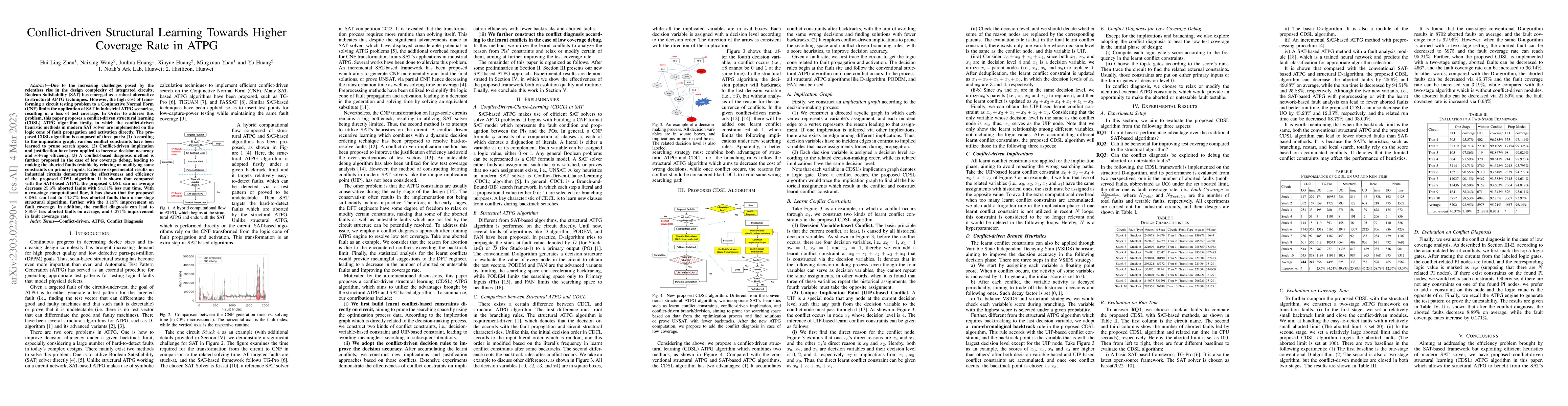 Thumbnail for Conflict-driven Structural Learning Towards Higher Coverage Rate in ATPG