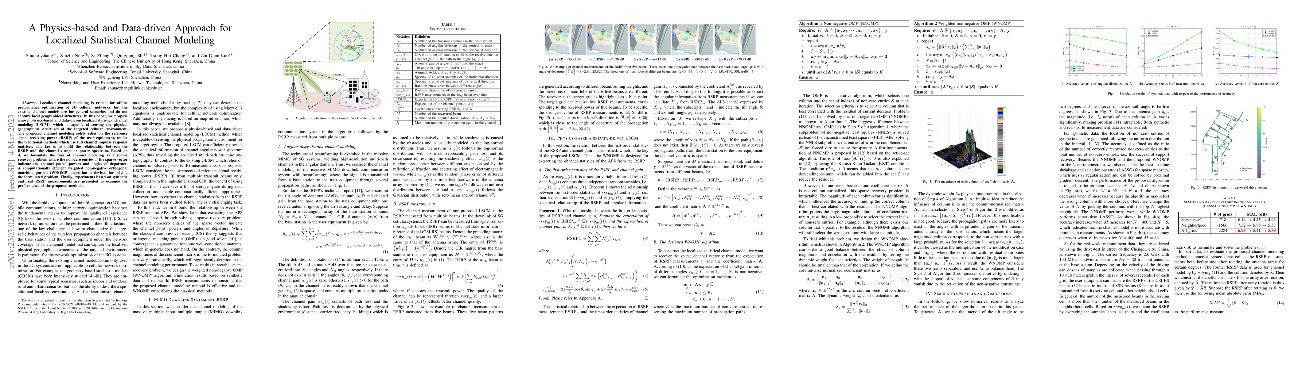 Thumbnail for A Physics-based and Data-driven Approach for Localized Statistical
  Channel Modeling