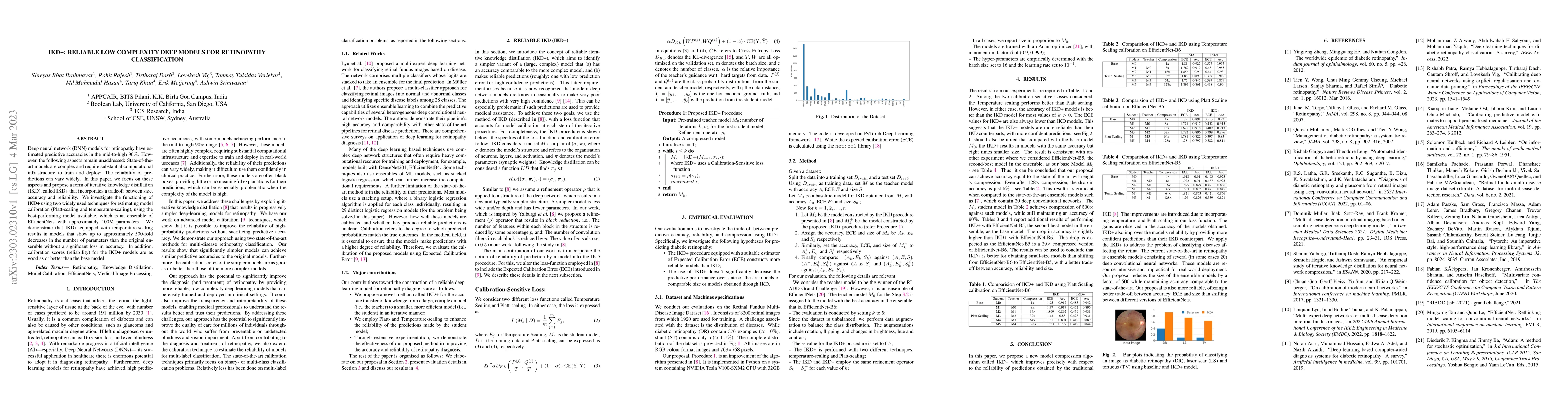 Thumbnail for IKD+: Reliable Low Complexity Deep Models For Retinopathy Classification