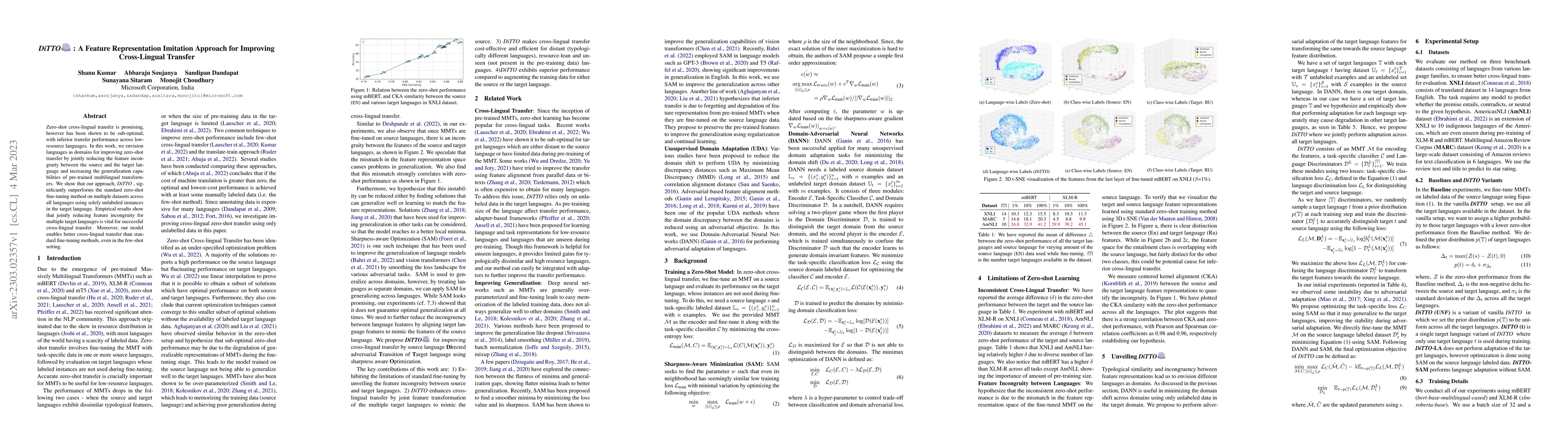 Thumbnail for DiTTO: A Feature Representation Imitation Approach for Improving
  Cross-Lingual Transfer