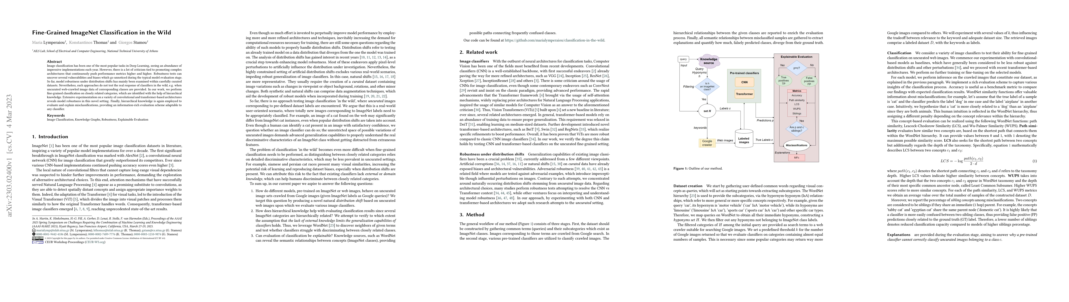 Thumbnail for Fine-Grained ImageNet Classification in the Wild