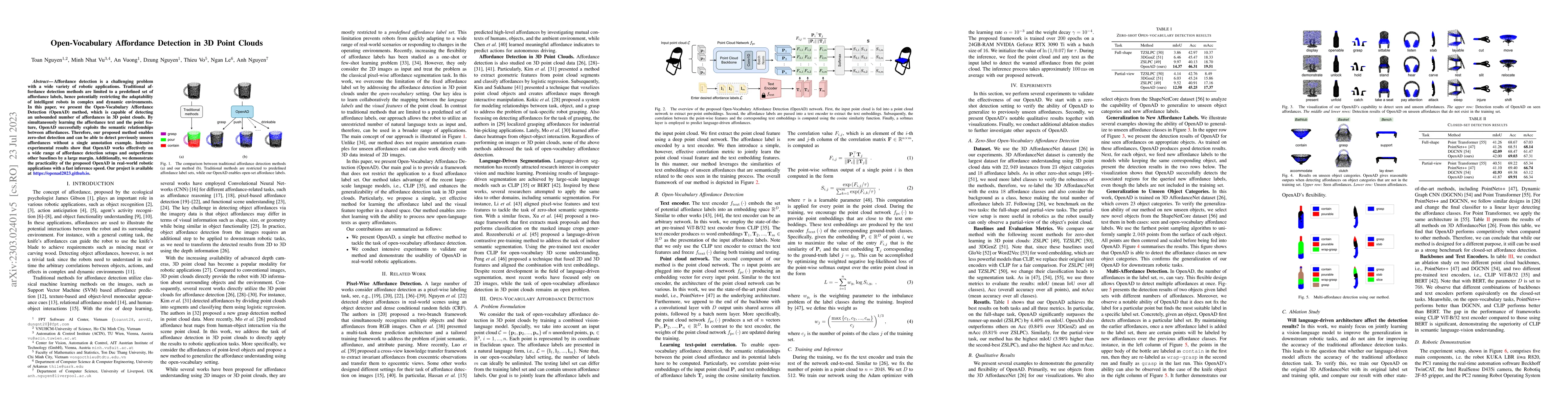 Thumbnail for Open-Vocabulary Affordance Detection in 3D Point Clouds