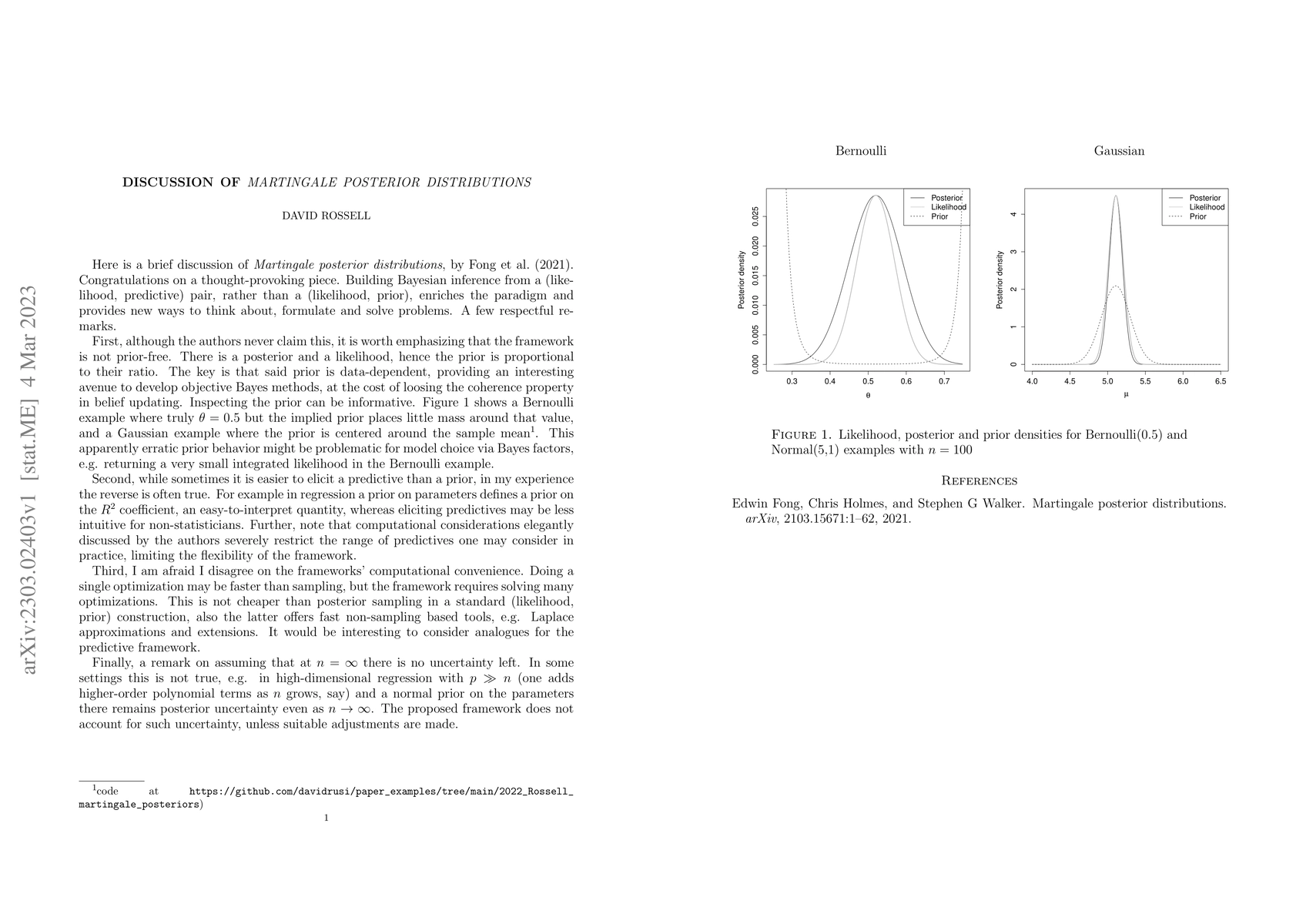 Thumbnail for Discussion of Martingale Posterior Distributions