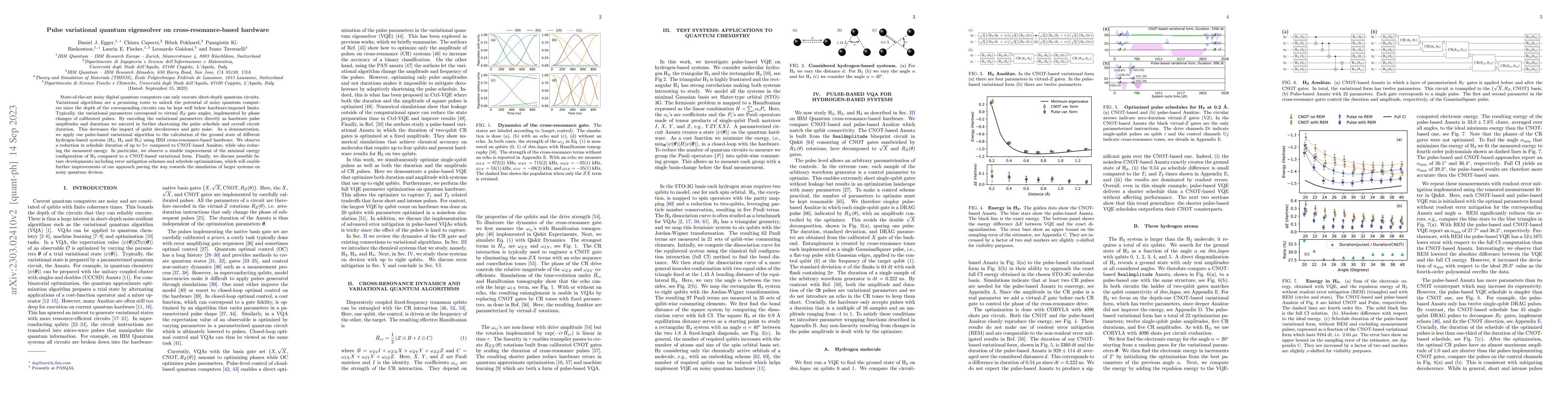 Thumbnail for Pulse variational quantum eigensolver on cross-resonance based hardware