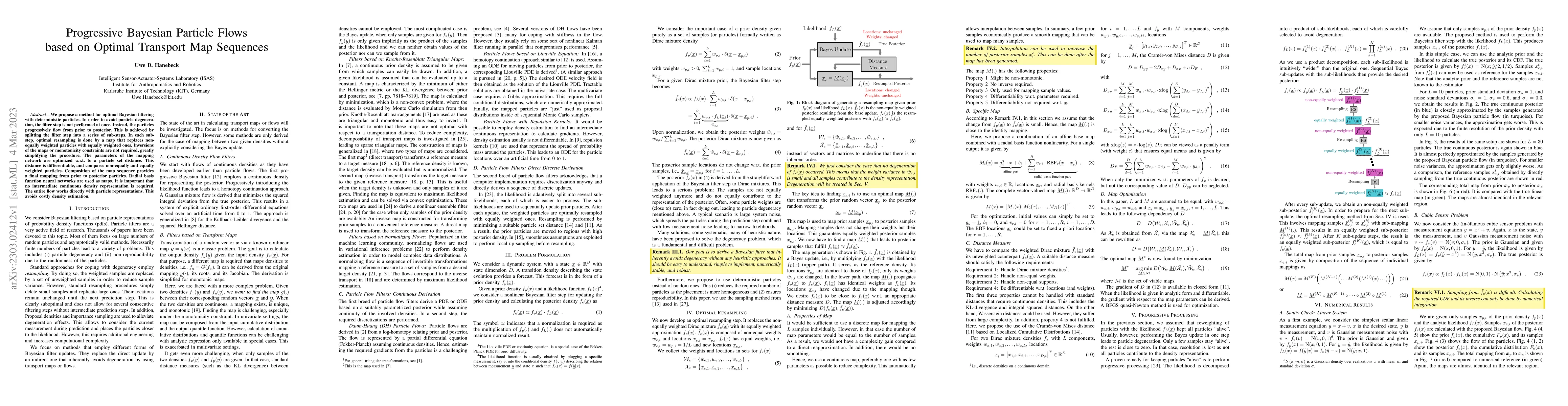 Thumbnail for Progressive Bayesian Particle Flows based on Optimal Transport Map
  Sequences