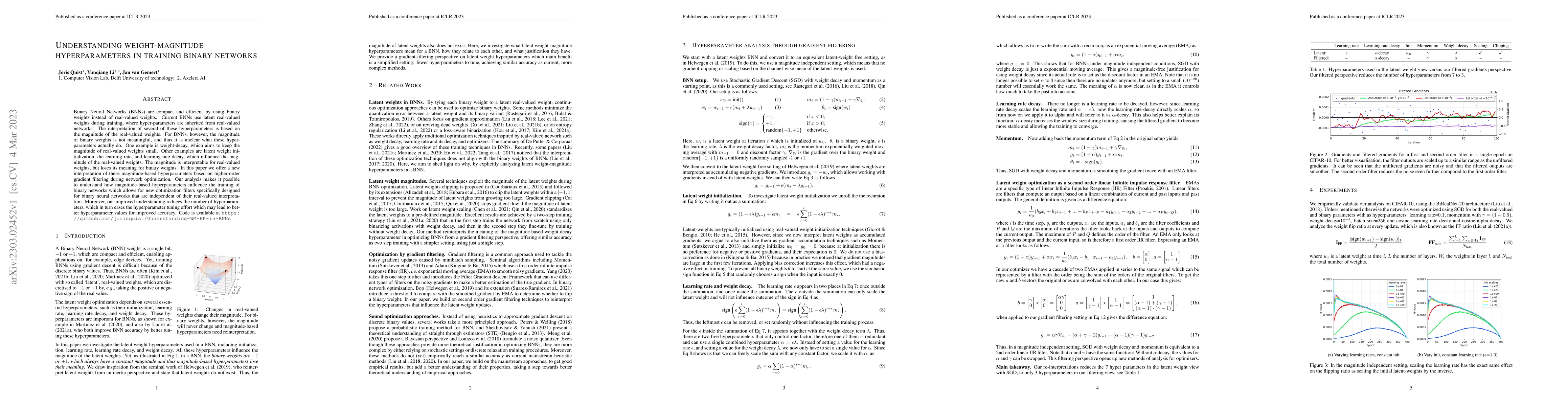 Thumbnail for Understanding weight-magnitude hyperparameters in training binary
  networks