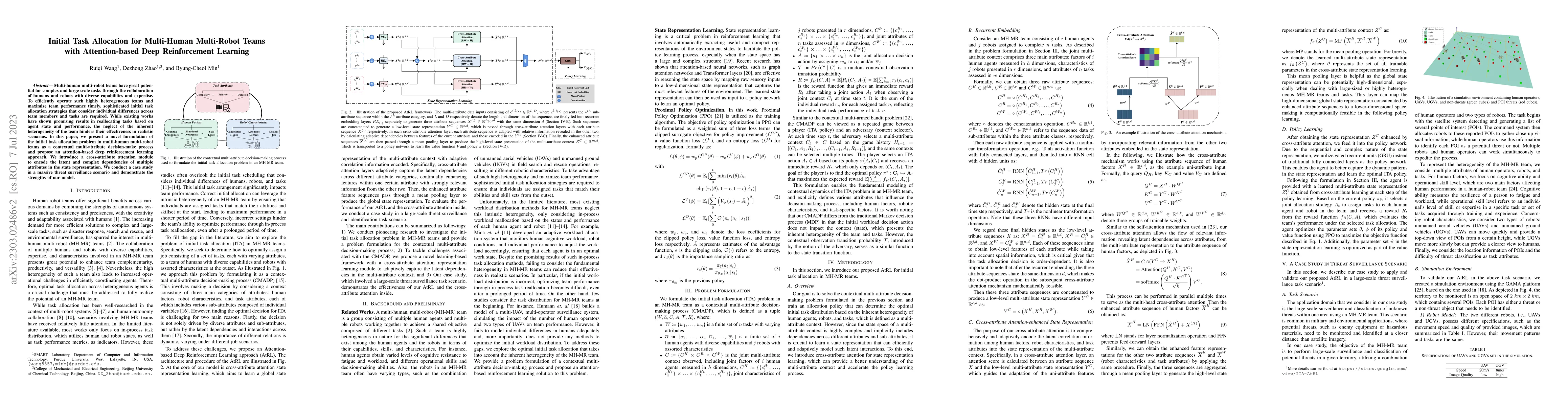 Thumbnail for Initial Task Allocation for Multi-Human Multi-Robot Teams with
  Attention-based Deep Reinforcement Learning