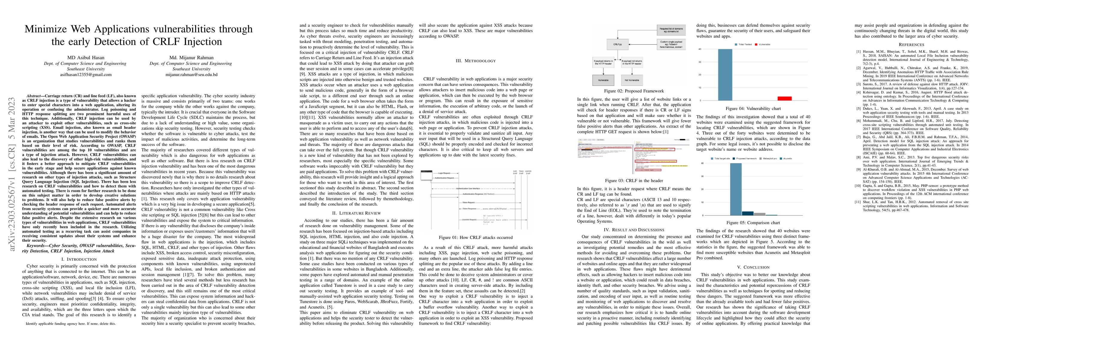 Thumbnail for Minimize Web Applications vulnerabilities through the early Detection of
  CRLF Injection