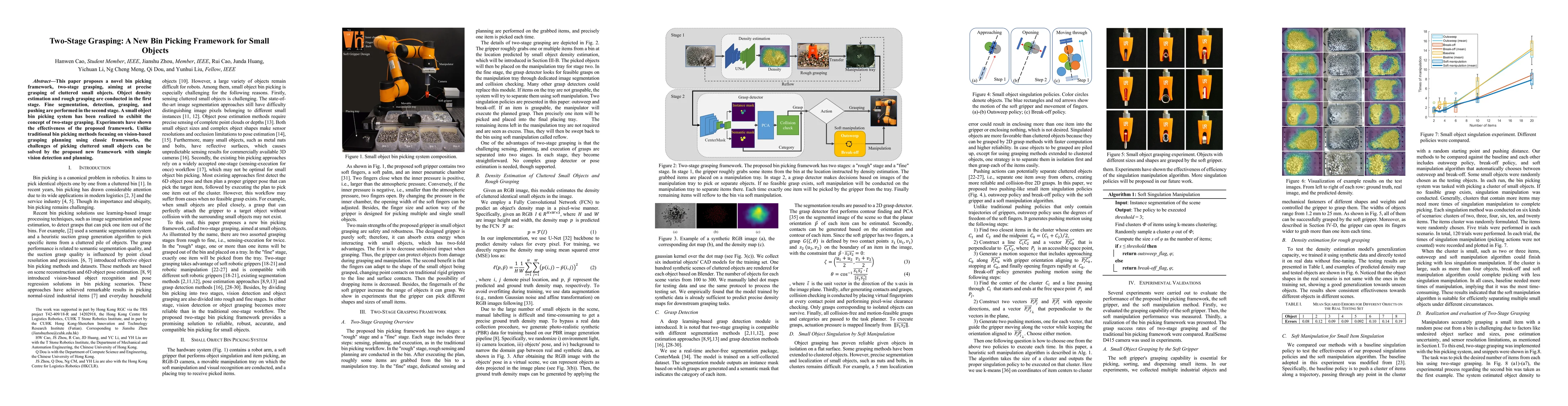 Thumbnail for Two-Stage Grasping: A New Bin Picking Framework for Small Objects
