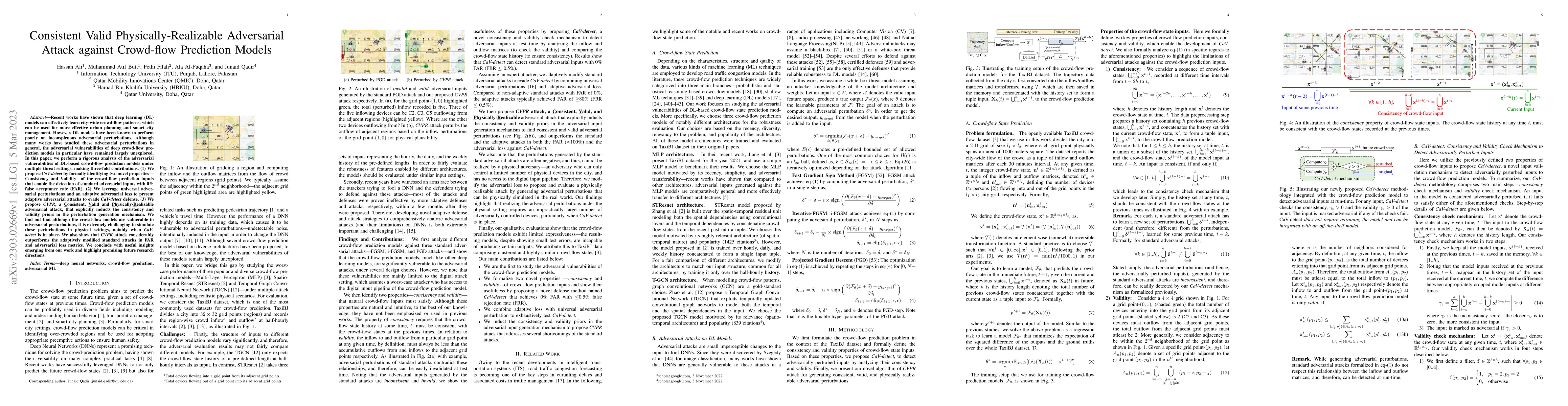 Thumbnail for Consistent Valid Physically-Realizable Adversarial Attack against
  Crowd-flow Prediction Models