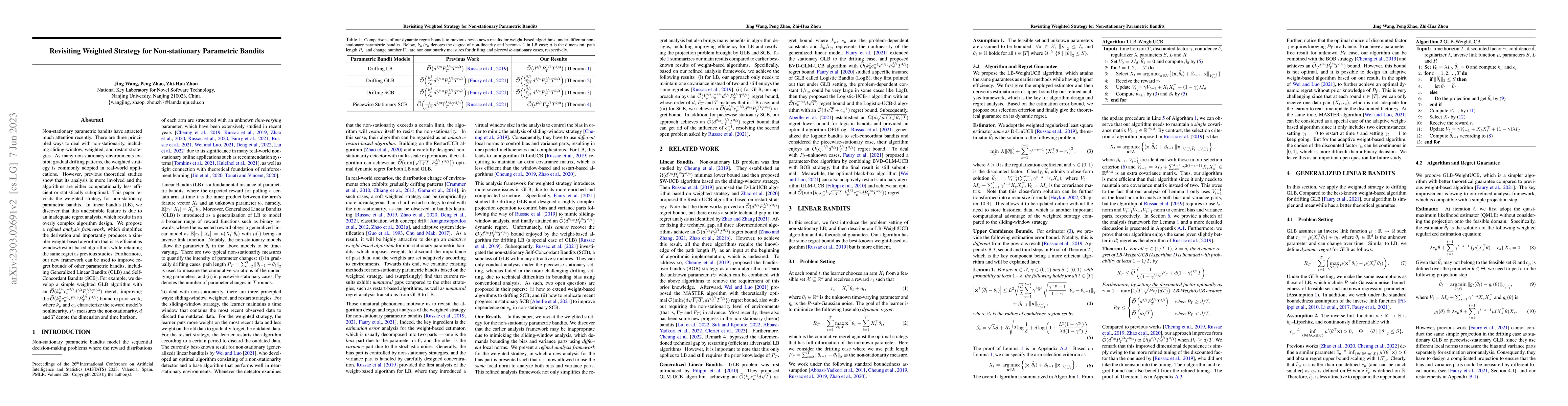 Thumbnail for Revisiting Weighted Strategy for Non-stationary Parametric Bandits