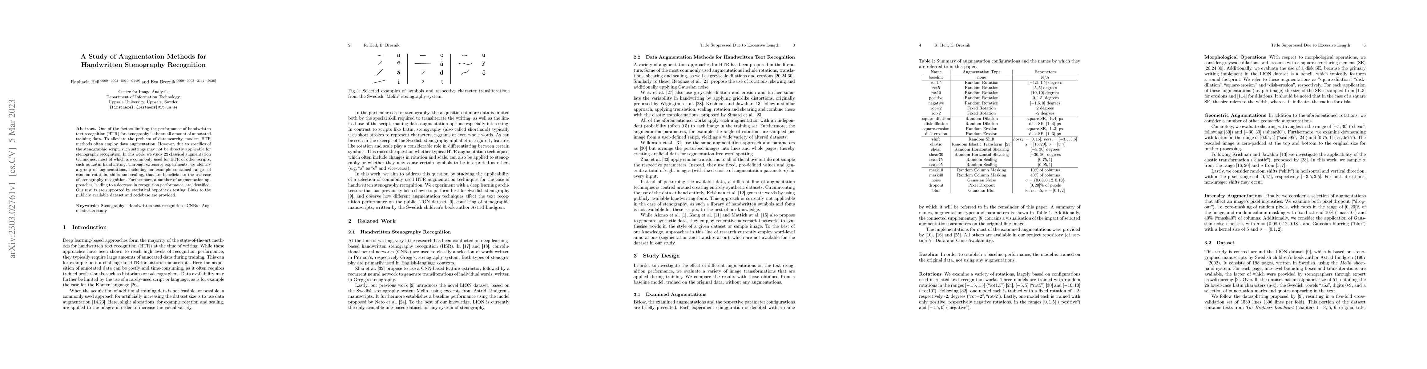 Thumbnail for A Study of Augmentation Methods for Handwritten Stenography Recognition