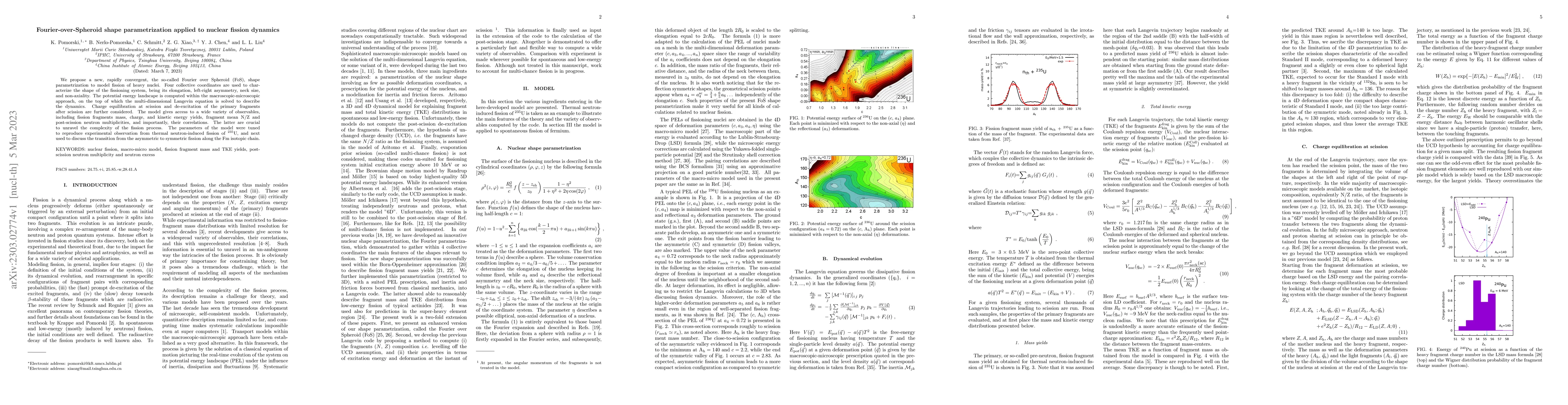 Thumbnail for Fourier-over-Spheroid shape parametrization applied to nuclear fission
  dynamics