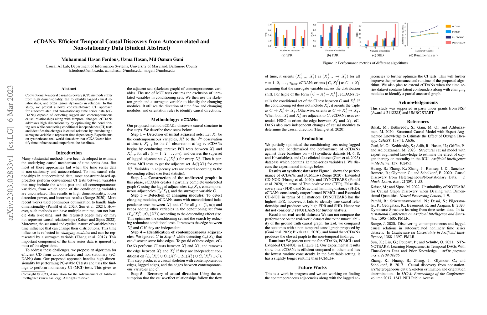 Thumbnail for eCDANs: Efficient Temporal Causal Discovery from Autocorrelated and
  Non-stationary Data (Student Abstract)